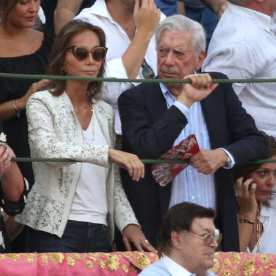 Isabel Preysler y Mario Vargas Llosa en la corrida de toros en homenaje a Víctor Barrio