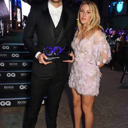 Calvin Harris y Ellie Goulding en los Premios GQ 2016 en Londres