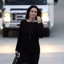 Courteney Cox llegando a 'The Champions of Our Planet's Future'