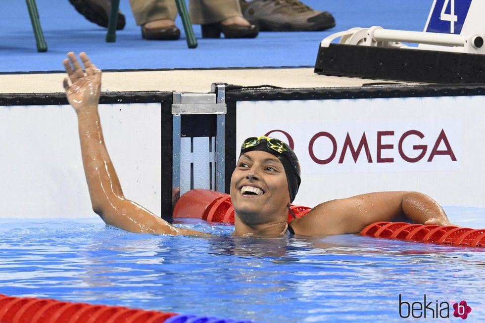 Teresa Perales tras ganar la plata en los Paralímpicos de Río 2016