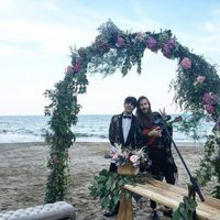 Javier Calvo y Carlos Sadness en la boda de Dulceida y Alba