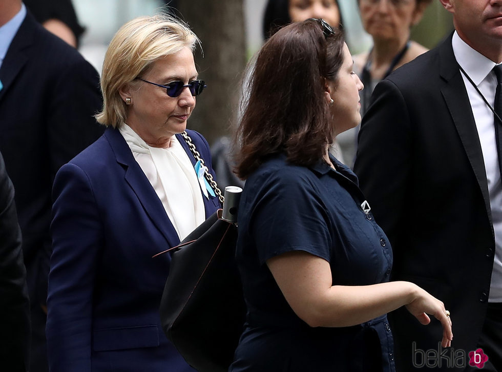 Hillary Clinton en el acto conmemorativo del 11-S