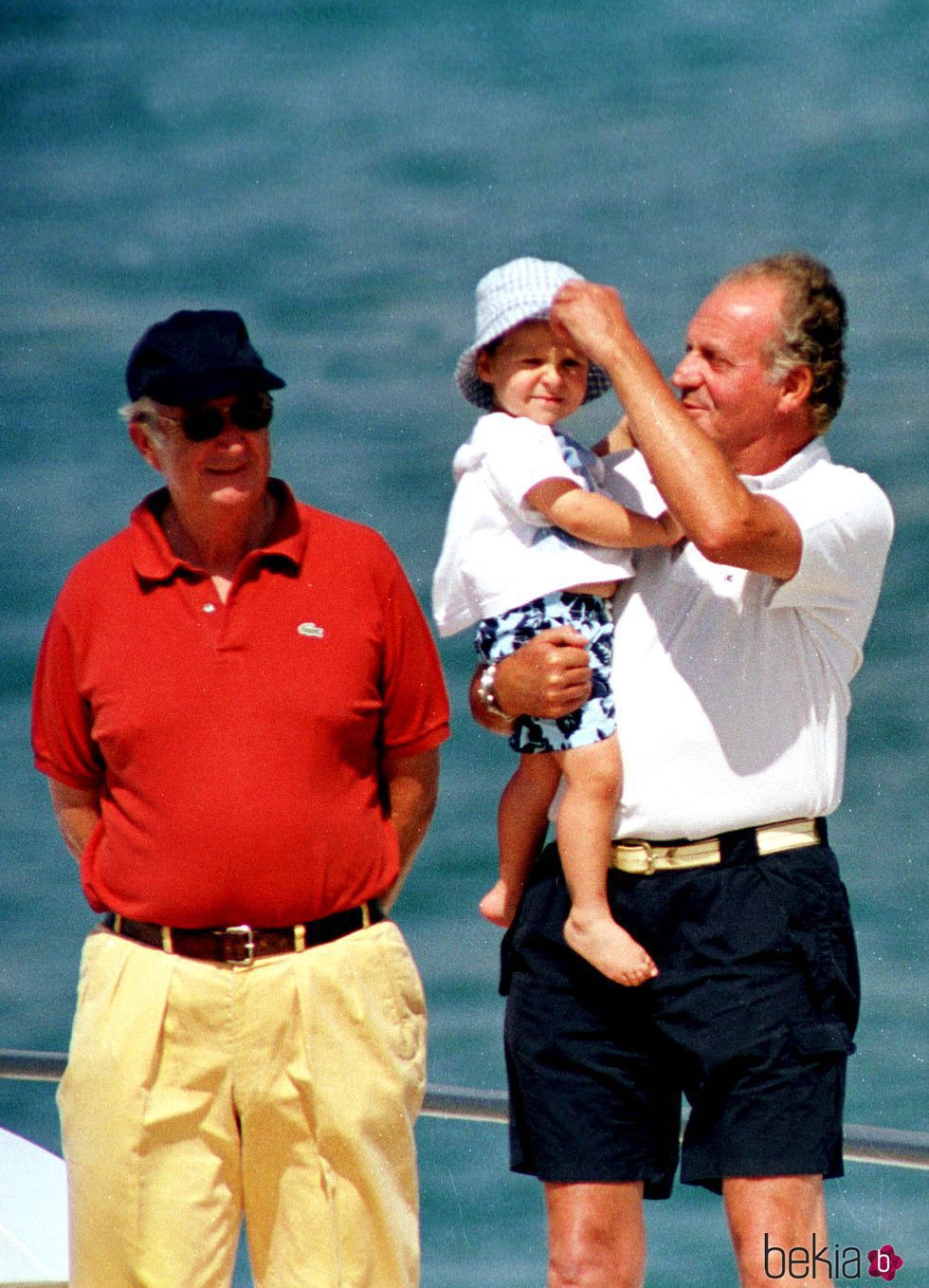 El Rey Juan Carlos, Froilán y Alberto de Bélgica en Mallorca