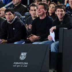 Leo Messi con sus hermanos Matías y Rodrigo