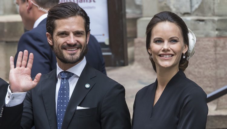 Carlos Felipe de Suecia y Sofia Hellqvist en la apertura del Parlamento 2016