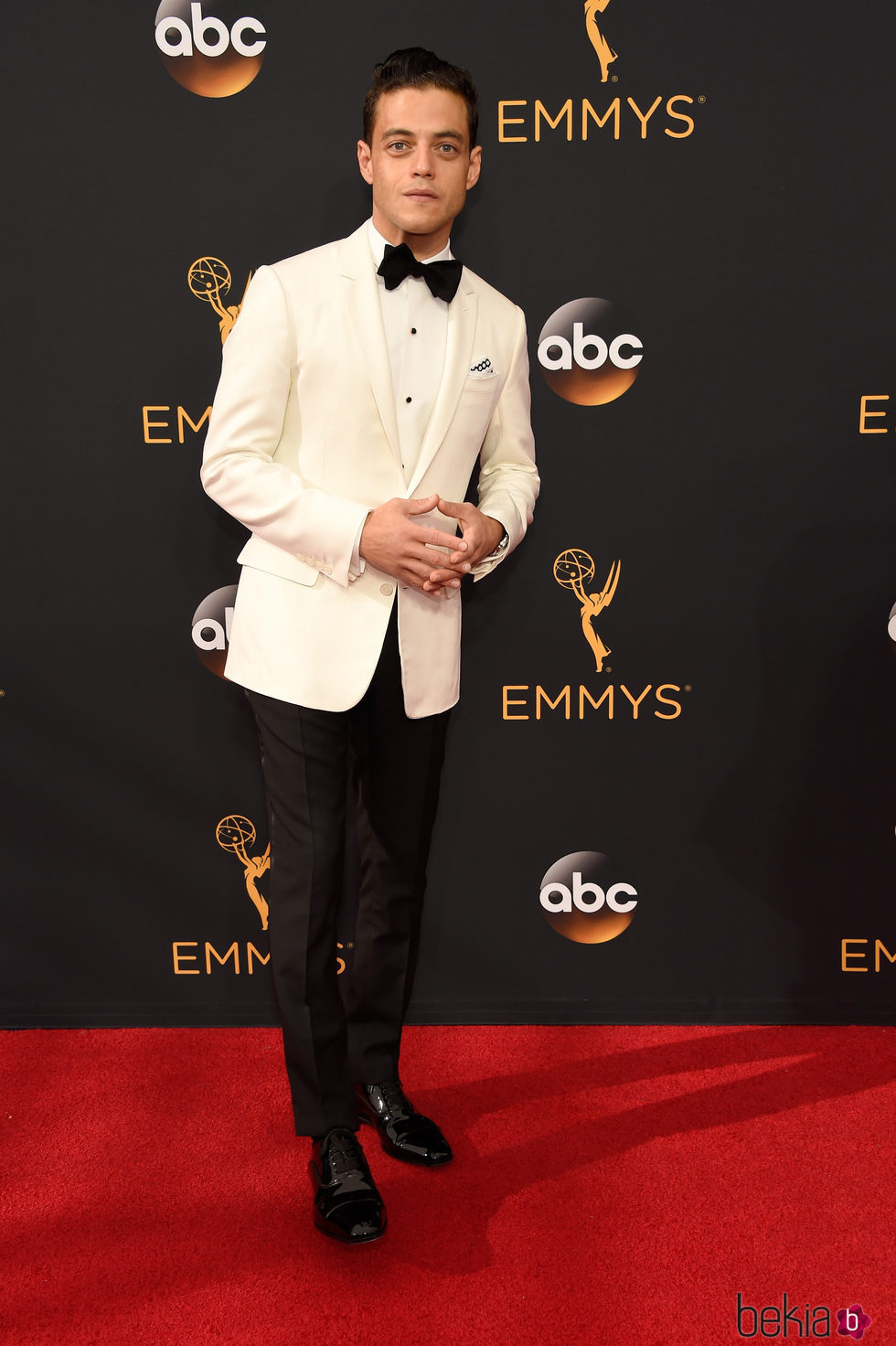 Rami Malek en la alfombra roja de los Premios Emmy 2016
