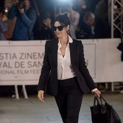 Monica Bellucci llegada al Hotel María Cristina en San Sebastián