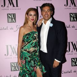 Jorge Vázquez con Marta Hazas en la fiesta de presentación de su colección 'Mogambo'