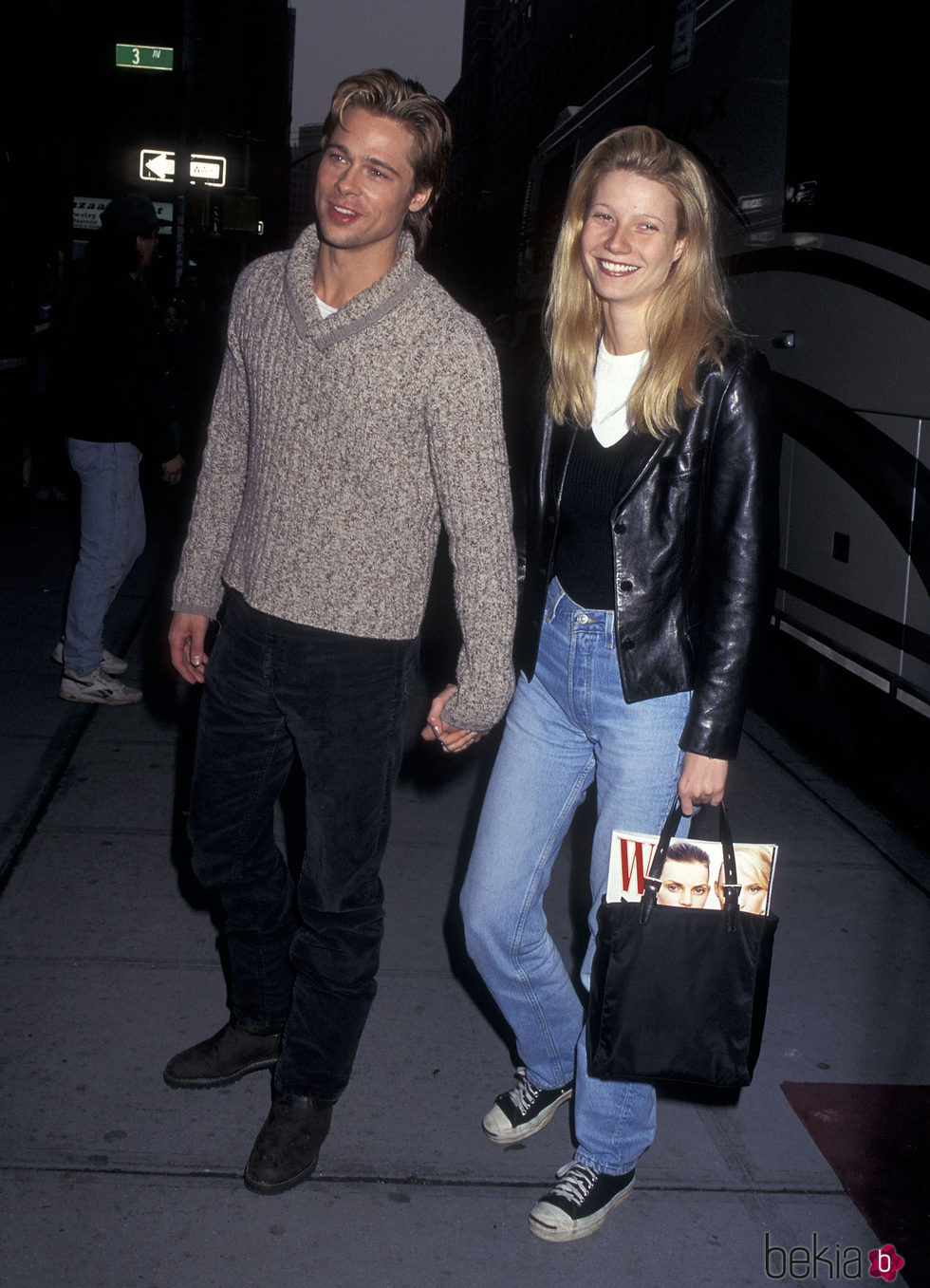 Brad Pitt y Gwyneth Paltrow cuando eran jóvenes