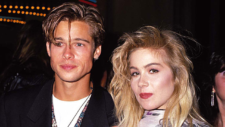 Brad Pitt y Christina Applegate en 1989