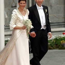 Marta Luisa de Noruega y Ari Behn en su boda