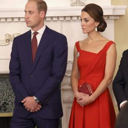 Los Duques de Cambridge en una recepción en la Casa de Gobierno de Victoria