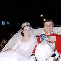 Carlos Fitz-James Stuart y Matilde Solís en su boda
