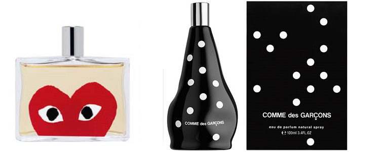 Perfumes CDG DOT y Play Red de su colección permanente