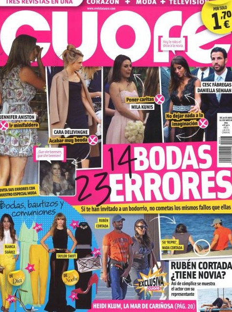 Cuore repasa los errores que han comentido las celebrities en sus looks de boda