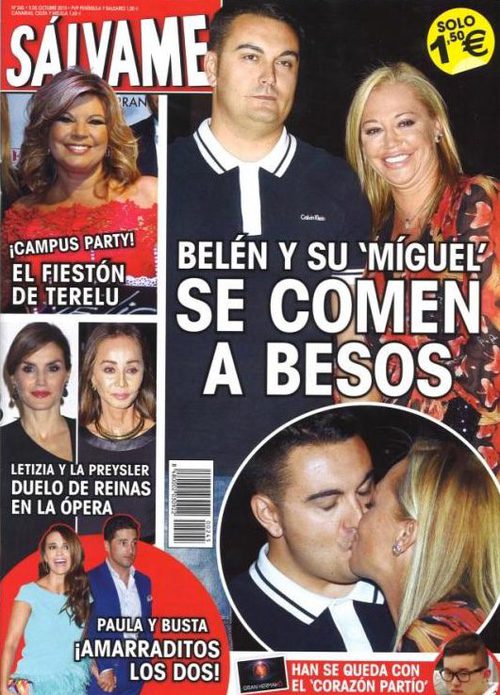 Belén Esteban y Miguel se comen a besos en Sálvame