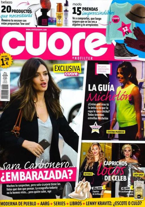 La revista Cuore se pregunta: ¿Está Sara Carbonero embarazada?