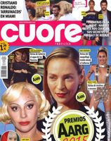 Los Premios Aarg 2015 en la portada de la revista Cuore