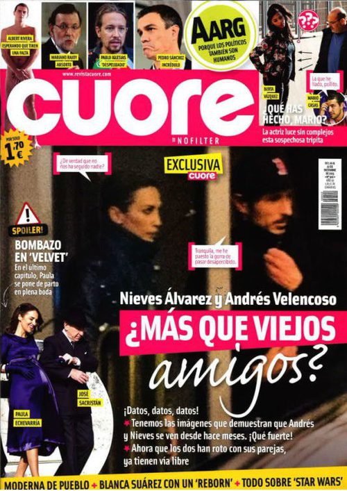 La cita secreta de Andrés Velencoso y Nieves Álvarez en Cuore