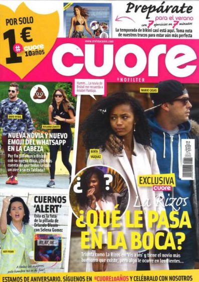 Mario Casas y Berta Vázquez en la portada de Cuore