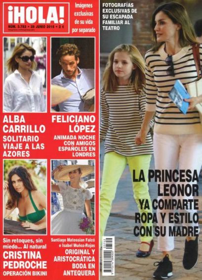 La Reina Letizia y la Princesa Leonor en la portada de ¡HOLA!