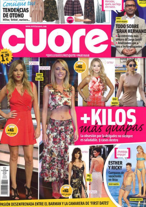 Cuore repasa a las celebs que estarían más guapas con algunos kilos más