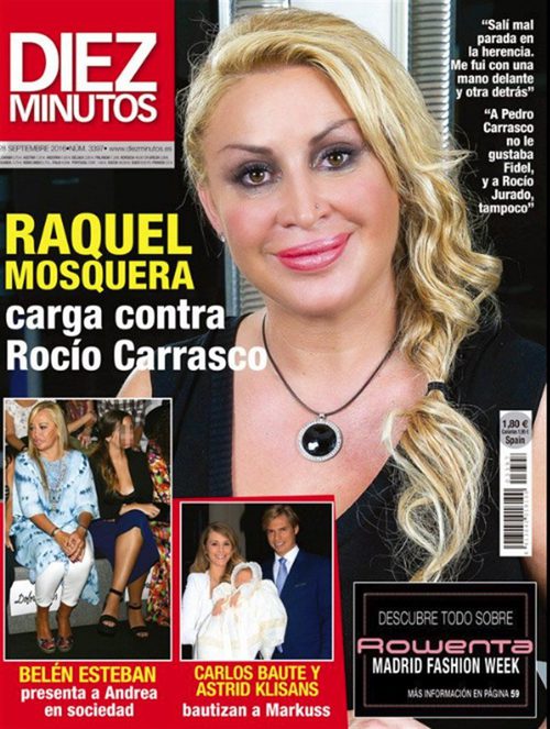 Raquel Mosquera carga contra Rocío Carrasco en Diez Minutos