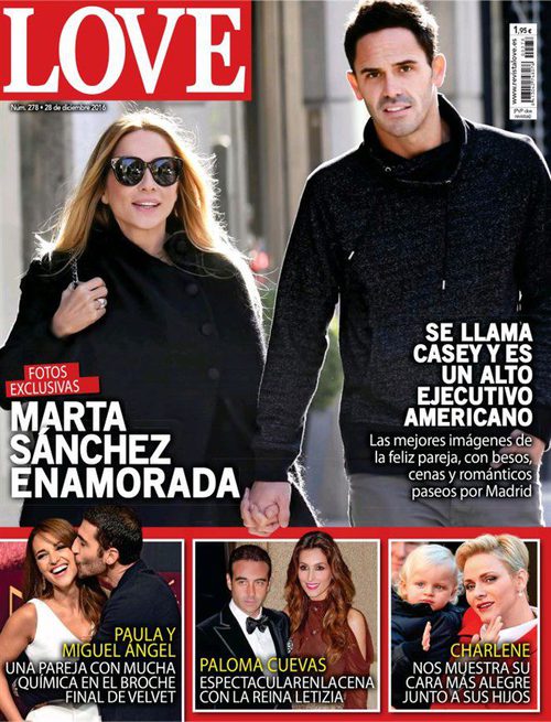 Marta Sánchez y su nuevo novio protagonizan la portada de la revista Love