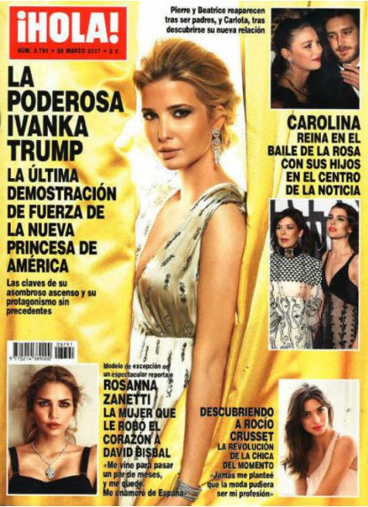 Ivanka Trump se convierte en la protagonista de la última portada de ¡Hola!  - Revista Hola - Bekia