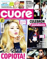 Shakira, protagonista de la portada de Cuore por copiar todo lo que hace