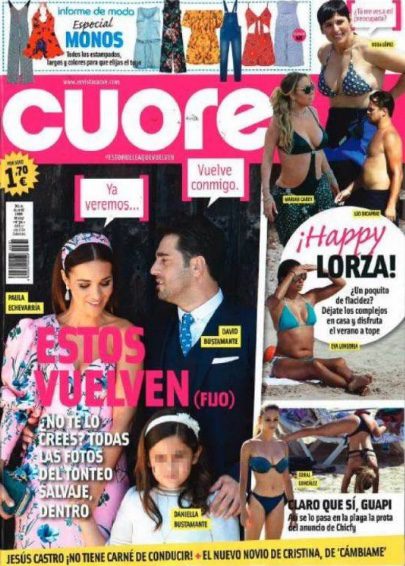 Las más tiernas de Paula Echevarría y David en Cuore - Revista Cuore - Bekia