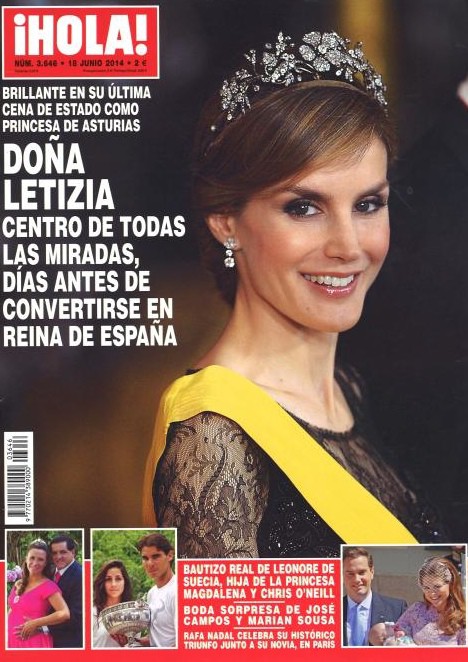 Doña Letizia, el centro de todas las miradas de ¡Hola!