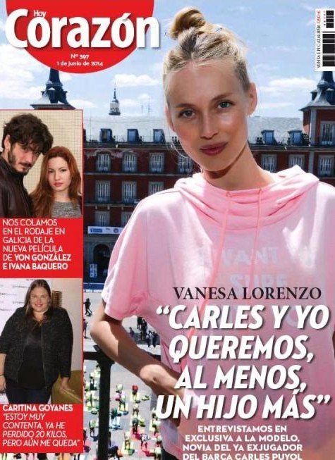 Vanesa Lorenzo confiesa en Hoy Corazón que quiere tener más hijos con Puyol