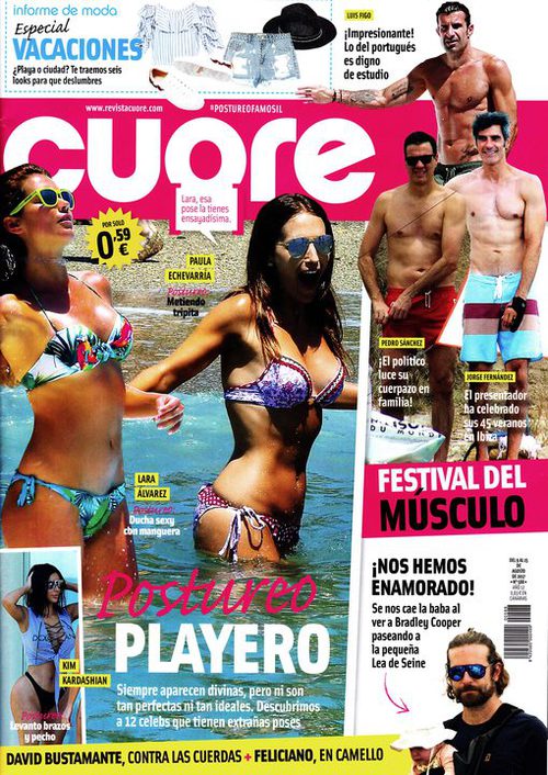 Las celebs se divierten en la playa luciendo bikinis en la portada de Cuore