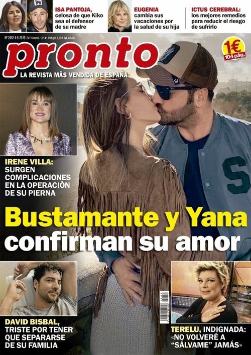 Bustamante y Yana Olina confirman su amor en Pronto