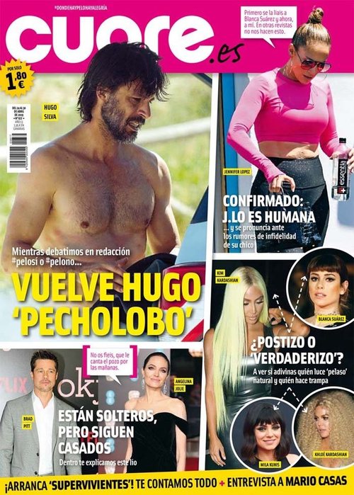 Cuore presenta a Hugo Silva con el torso desnudo