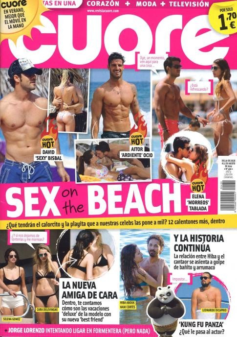 Los famosos y el sexo en la playa en Cuore