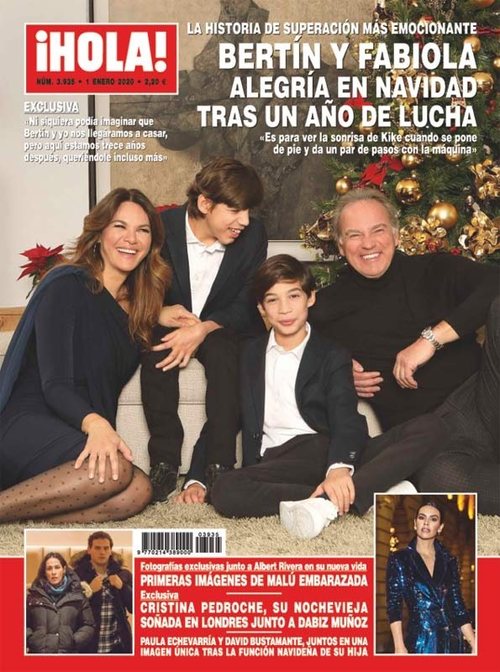 Bertín y Fabiola, alegría en Navidad tras un año de lucha, en la revista Hola