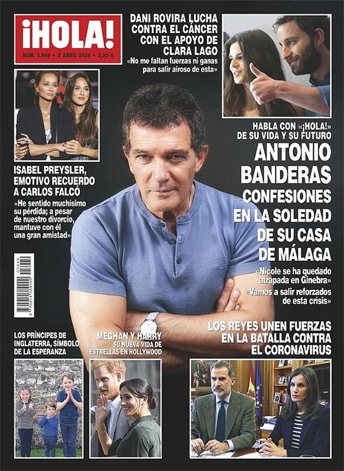 Antonio Banderas se confiesa con ¡Hola! durante el confinamiento