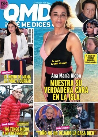 Ana María Aldón muestra su verdadera cara en la isla, en QMD
