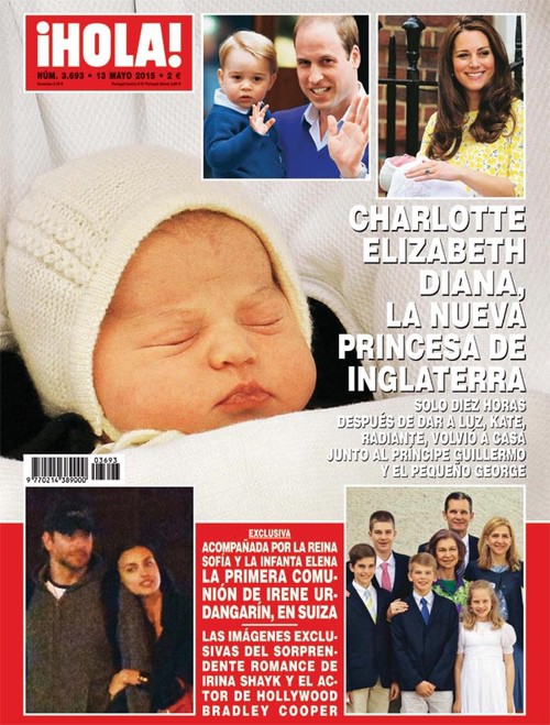 El nacimiento de la Princesa Carlota de Cambridge en ¡Hola!