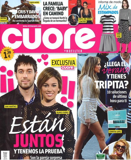 Blanca Suárez y Dani Martínez, pillados en Cuore